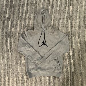 Jordan Gray Hoodie with Black Accents